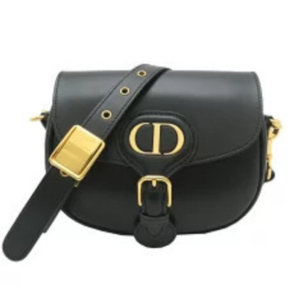 Christian Dior Bobby Handbag Leather Black